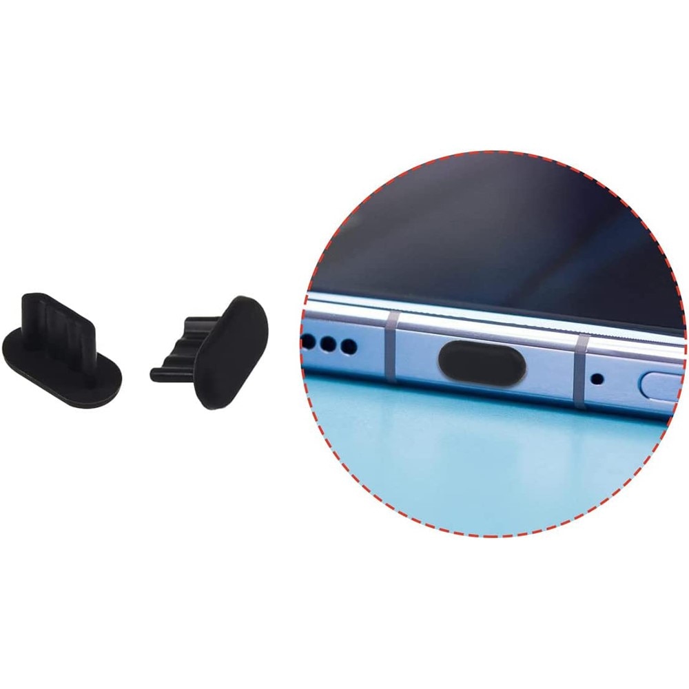 Dust Plug Silikone iPhone/AirPods Lightning sort