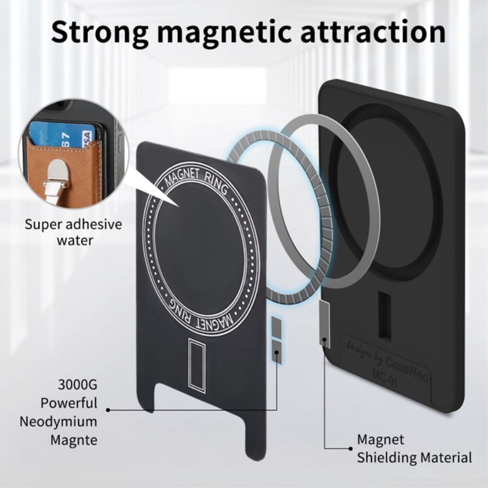 Kortholder MagSafe Kickstand Ring brun