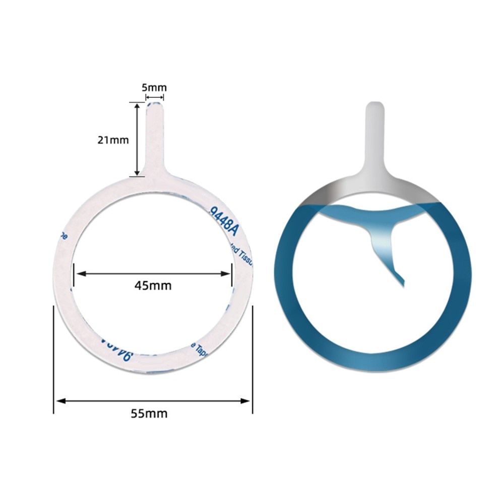 Universal MagSafe Ring  sølv