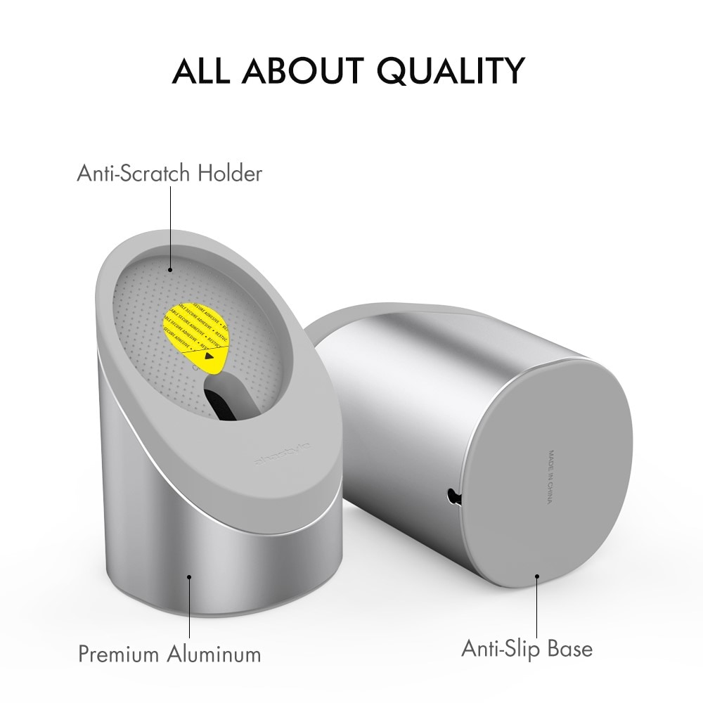 MagSafe Ladestander Aluminium sølv