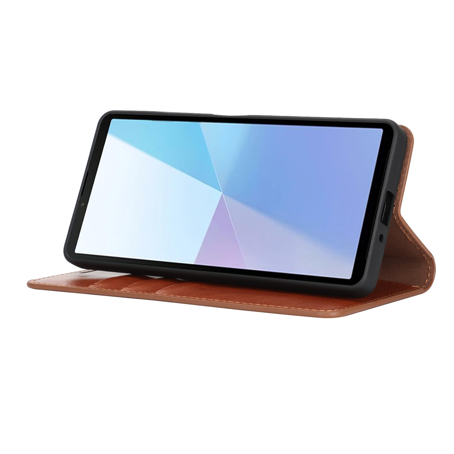 Mobiltaske Ægte Læder Sony Xperia 10 VII Brun