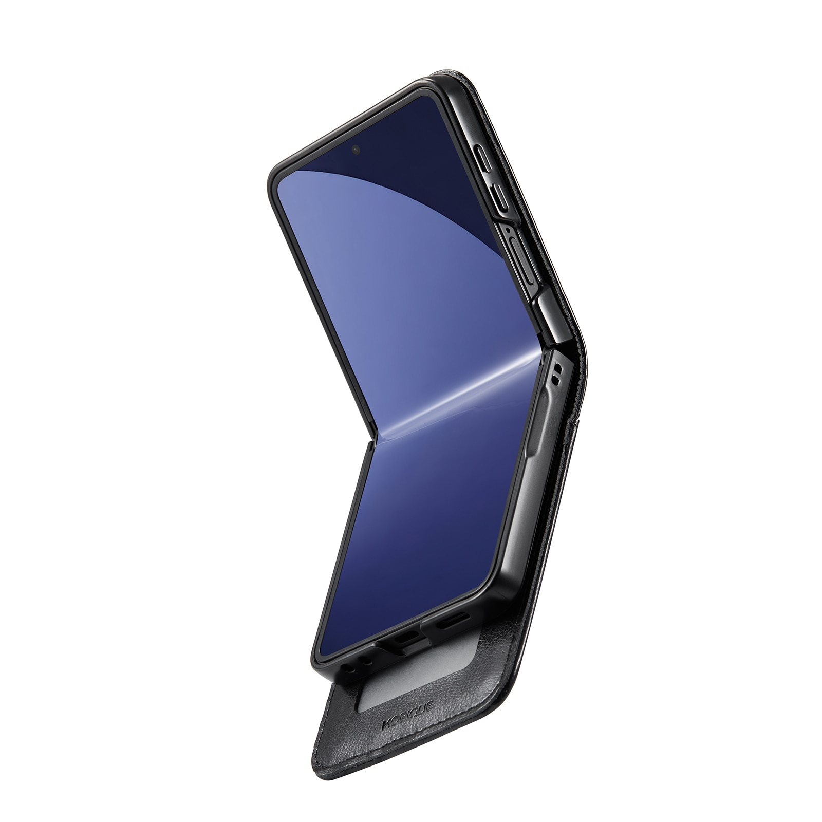 Ægte Læderetui Samsung Galaxy Z Flip 7 Sort
