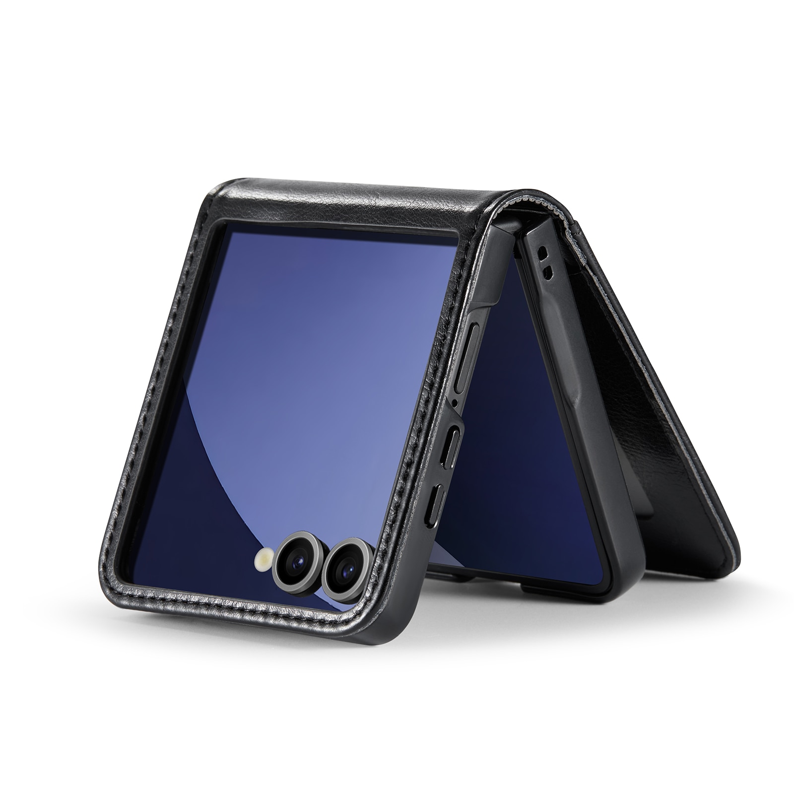 Ægte Læderetui Samsung Galaxy Z Flip 7 Sort