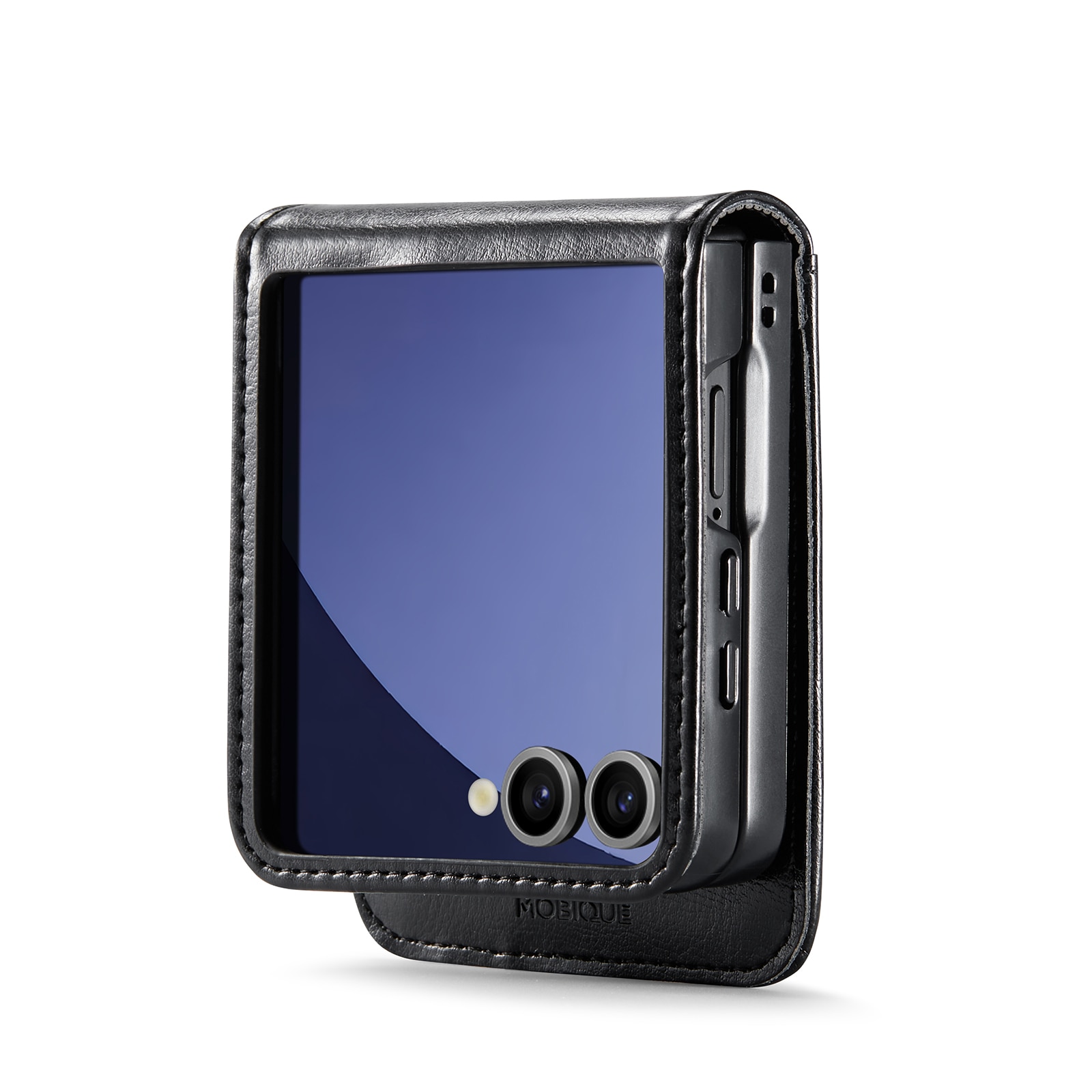 Ægte Læderetui Samsung Galaxy Z Flip 7 Sort