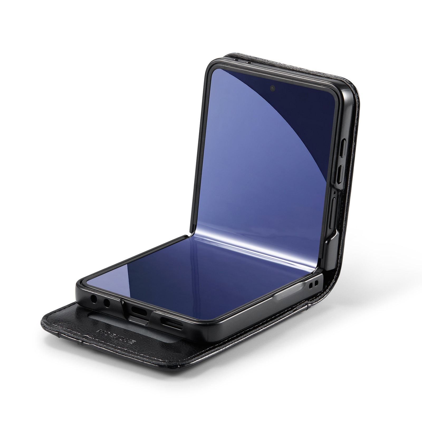 Ægte Læderetui Samsung Galaxy Z Flip 7 Sort