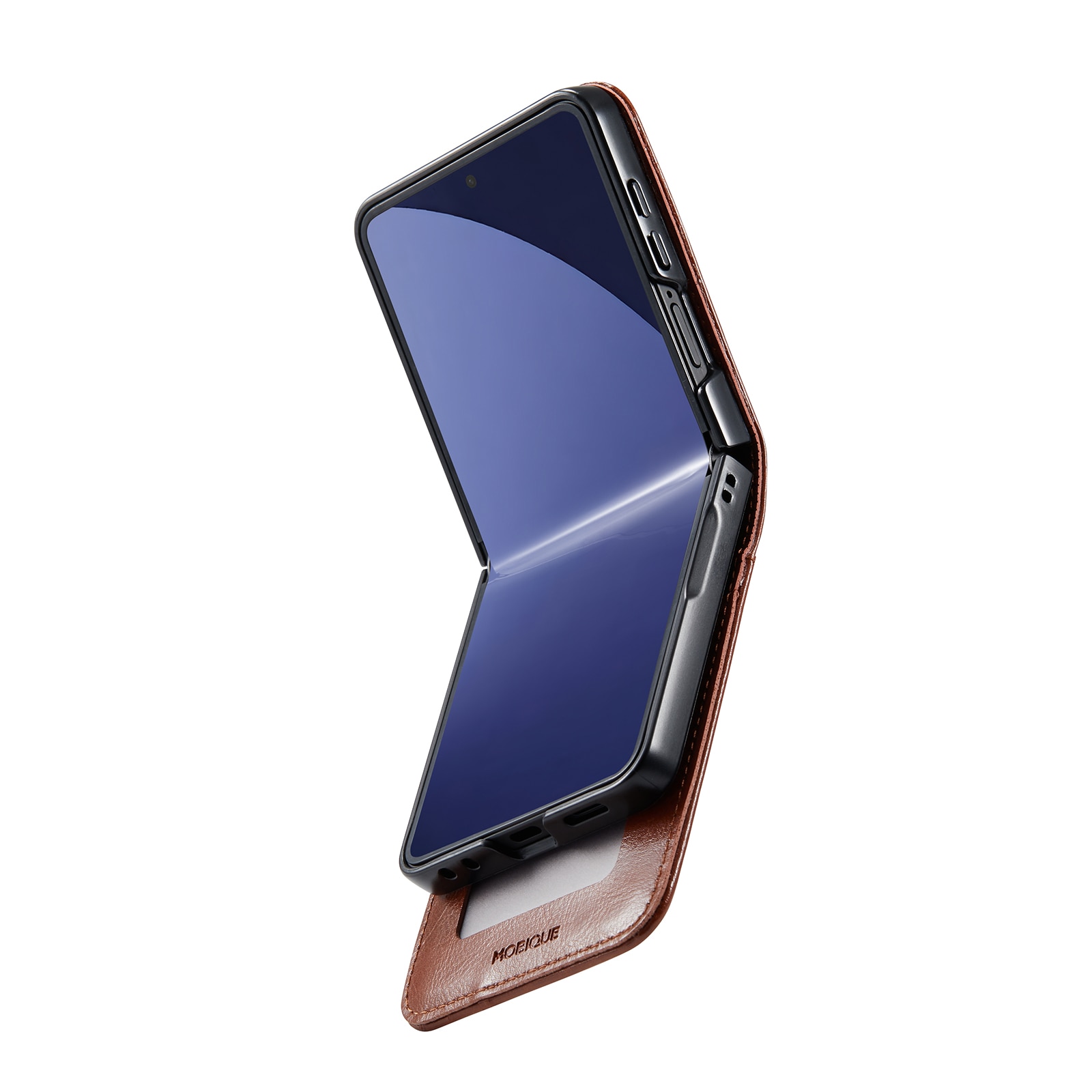 Ægte Læderetui Samsung Galaxy Z Flip 7 Cognac
