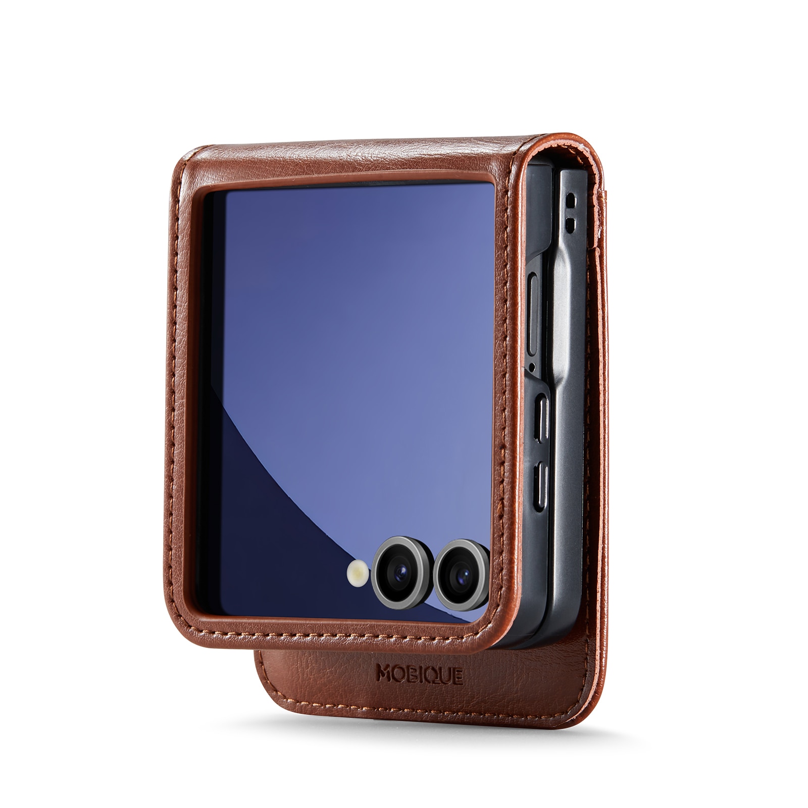 Ægte Læderetui Samsung Galaxy Z Flip 7 Cognac