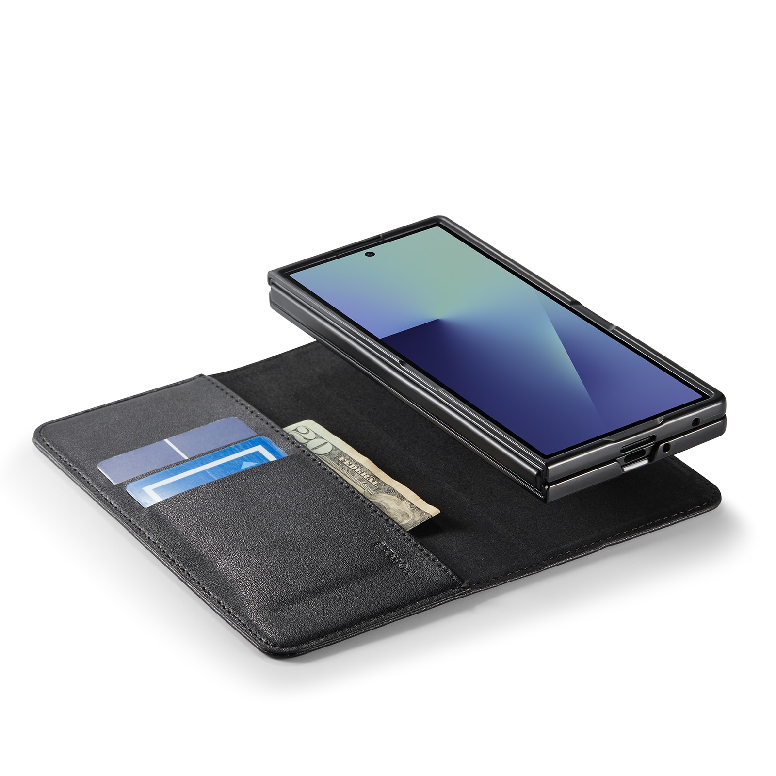 Ægte Læderetui Samsung Galaxy Z Fold 7 Sort