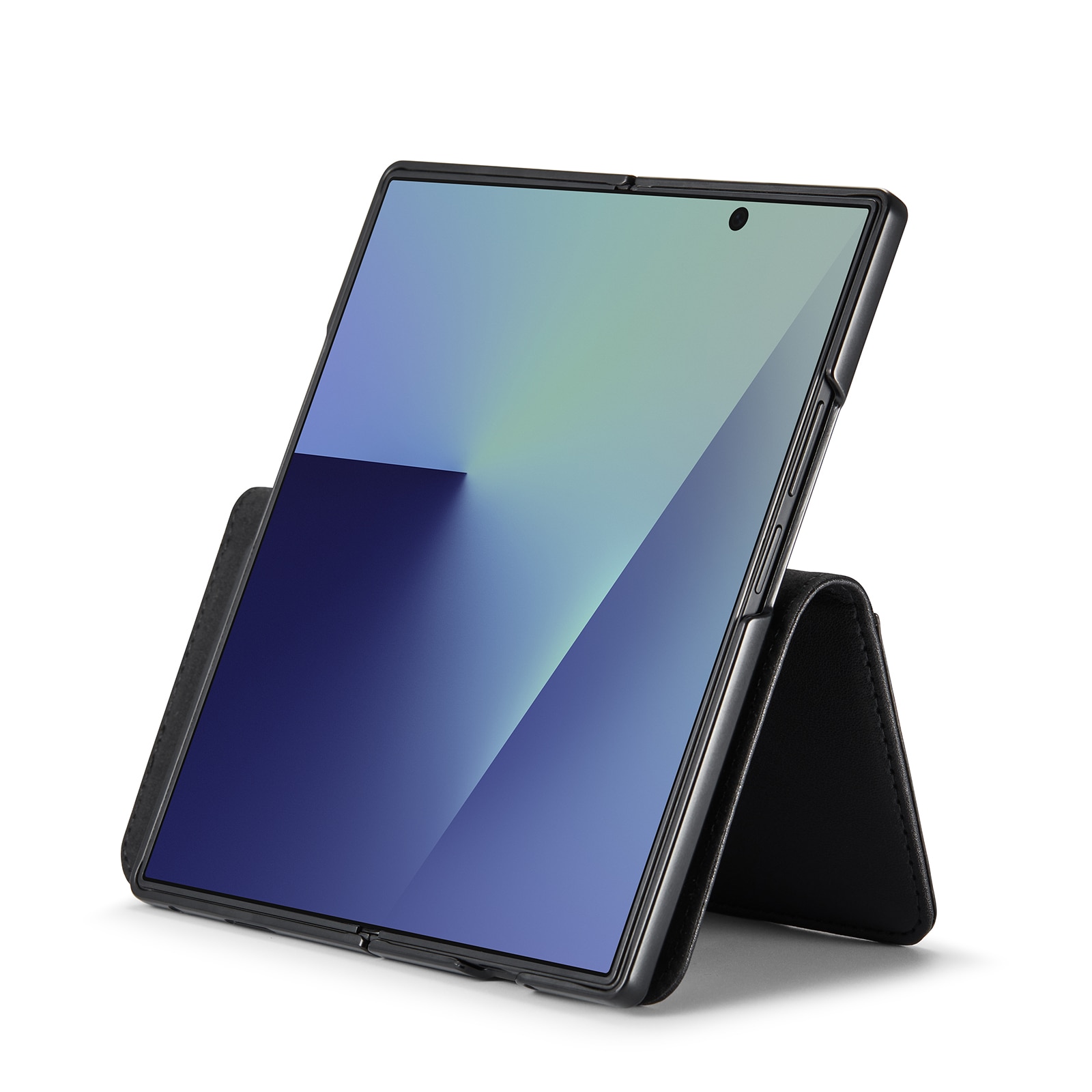 Ægte Læderetui Samsung Galaxy Z Fold 7 Sort