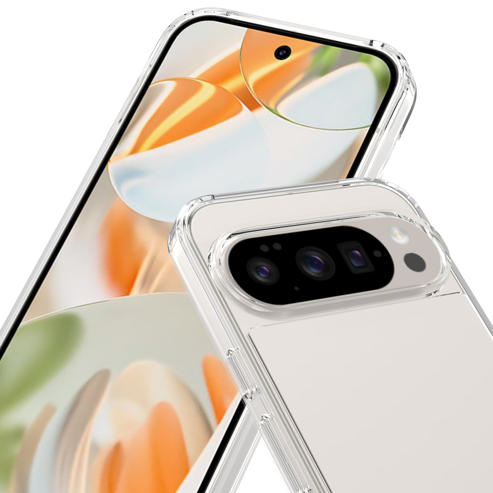 Hybridcover Google Pixel 10 Pro XL Gennemsigtig