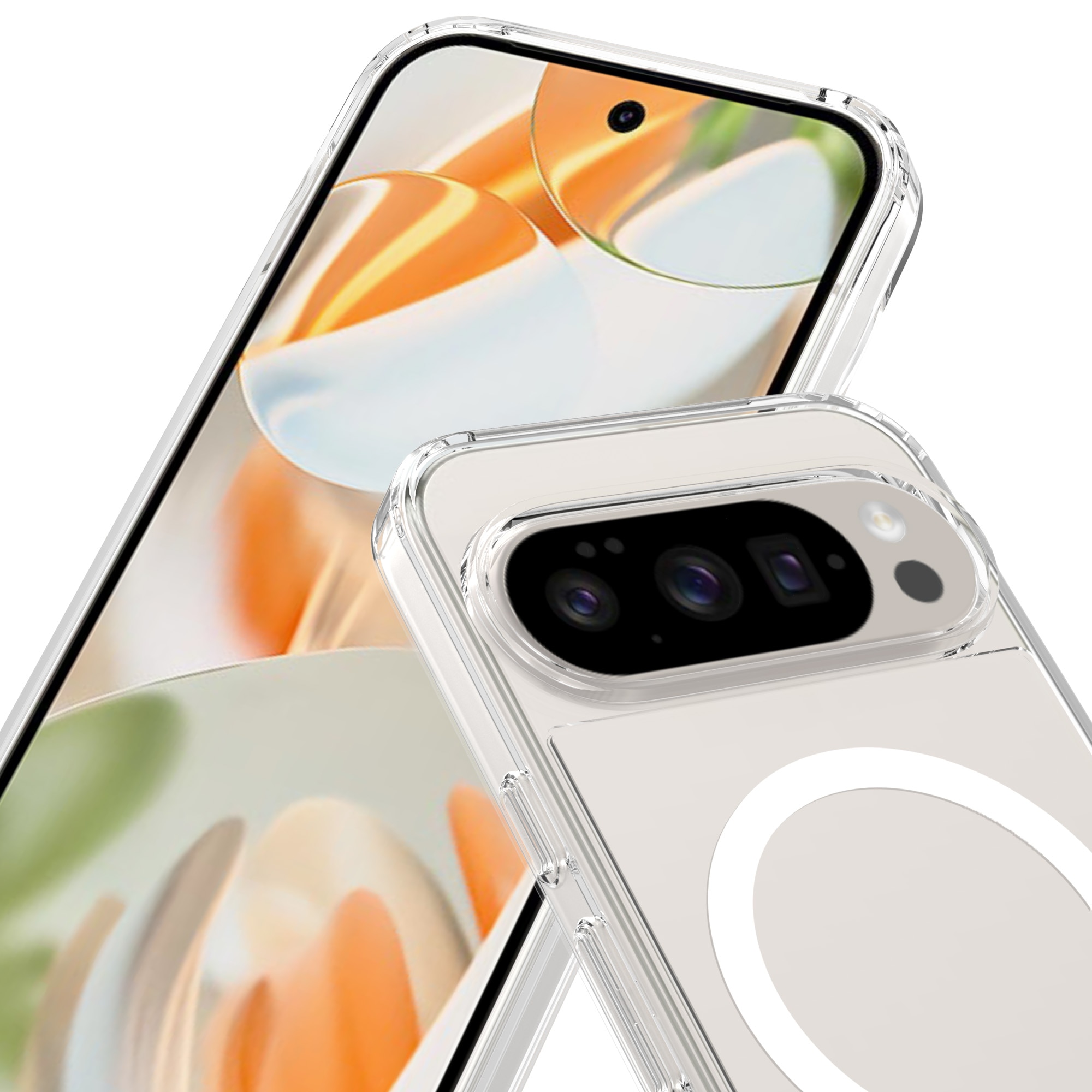 Hybridcover MagSafe Google Pixel 10 Pro Gennemsigtig