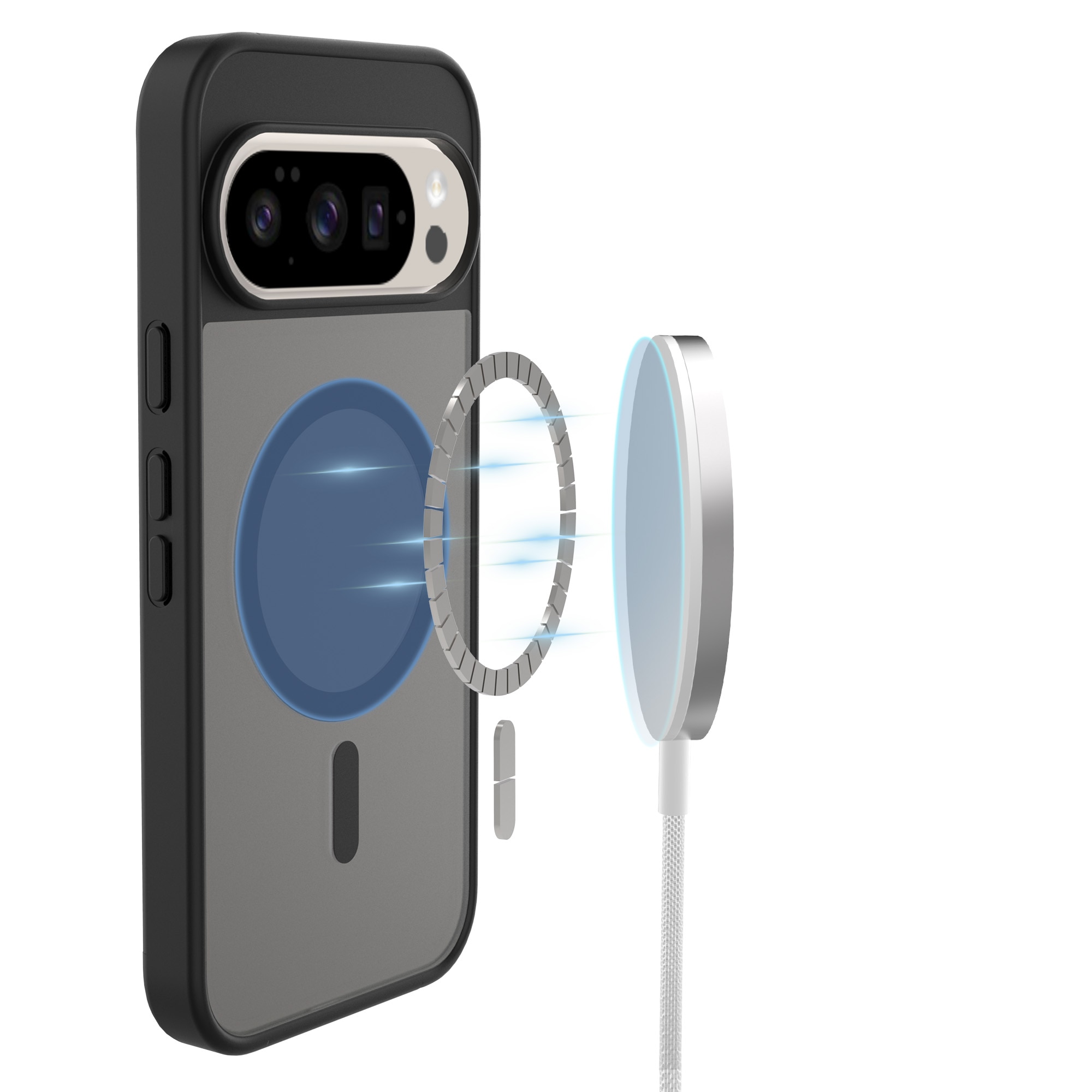 Magnetic Hybrid Cover Google Pixel 10 Pro XL Frosted Black