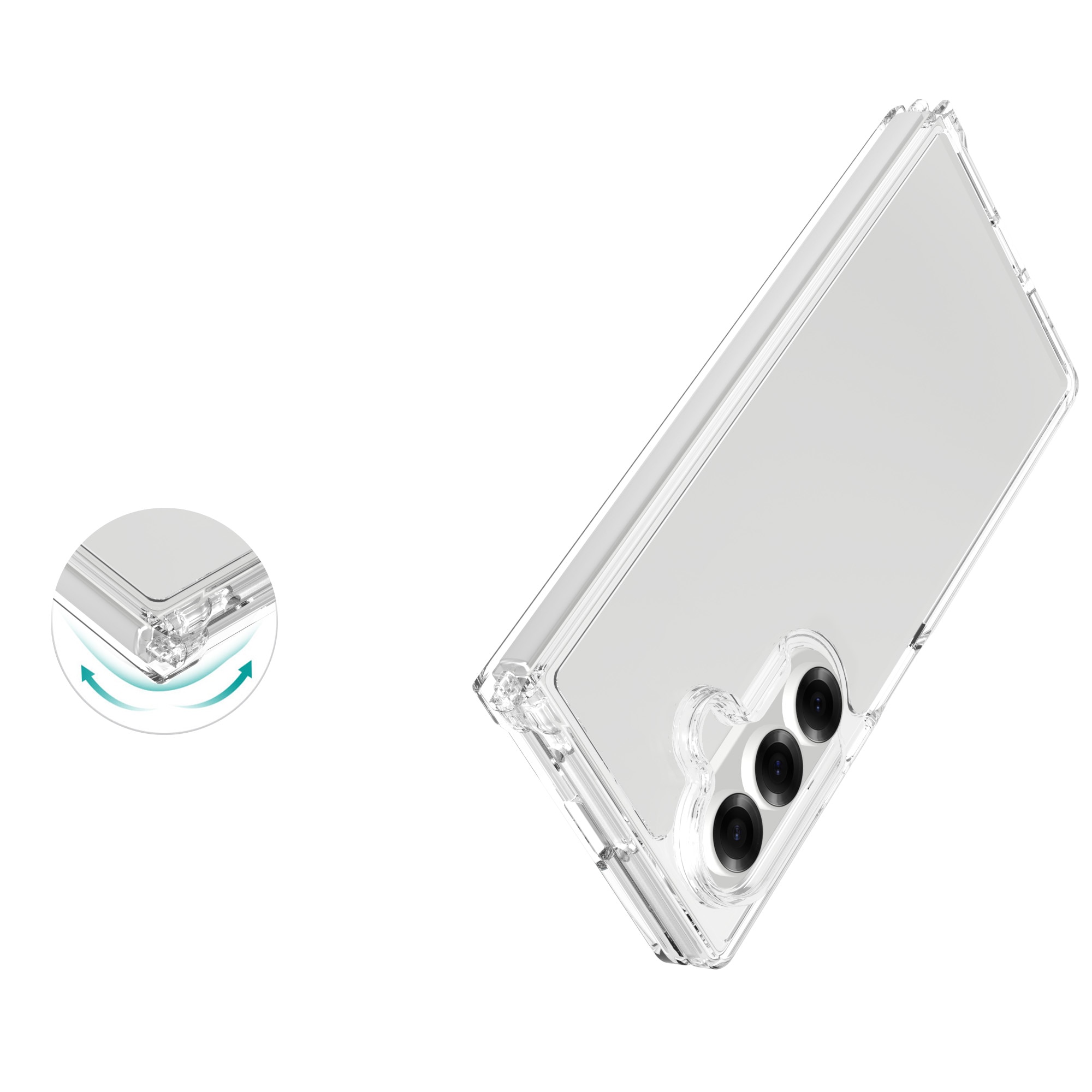 Hybridcover Samsung Galaxy Z Fold 7 gennemsigtig