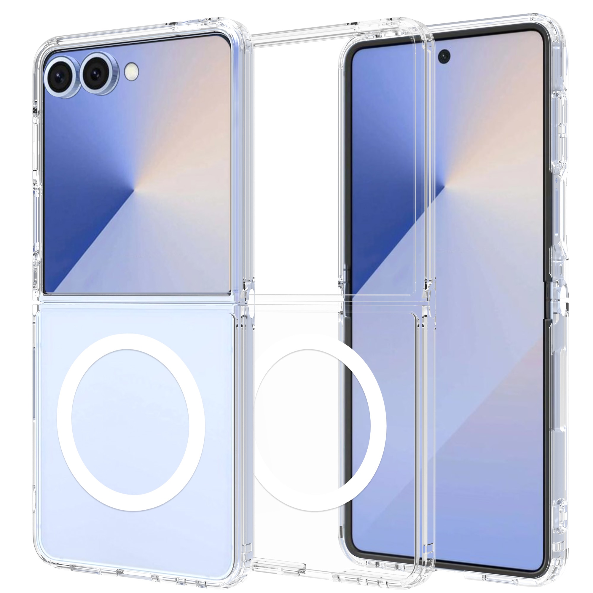 Hybridcover MagSafe Samsung Galaxy Z Flip 7 Gennemsigtig