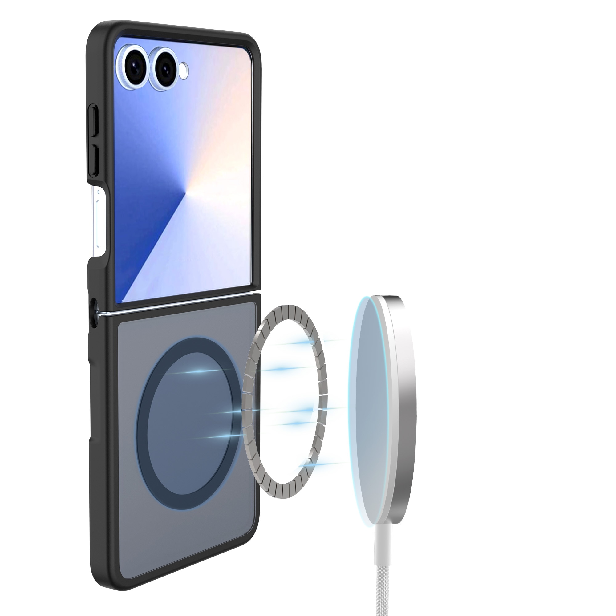 Magnetic Hybrid Cover Samsung Galaxy Z Flip 7 Frosted Black