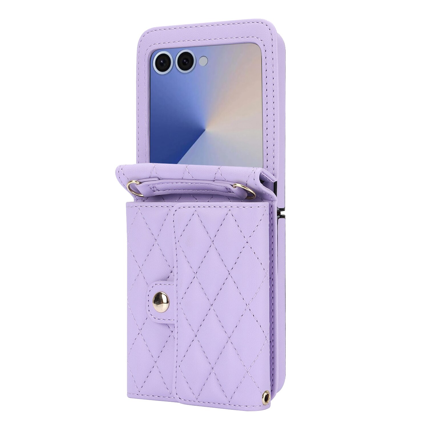 RFID blocking Pung Taske Samsung Galaxy Z Flip 7 Quilted Lilla