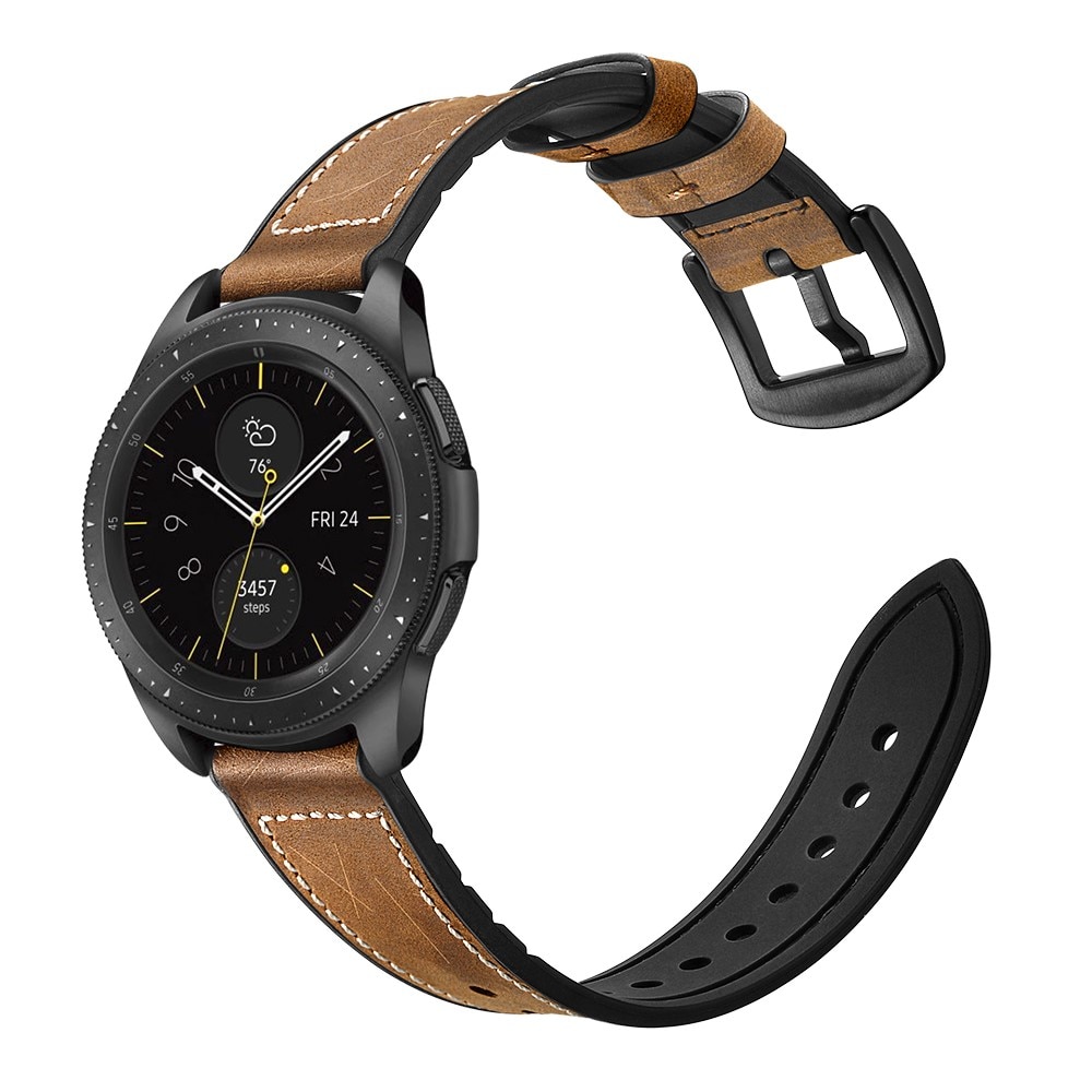 Premium Læderrem Samsung Galaxy Watch 4 Classic 42mm brun