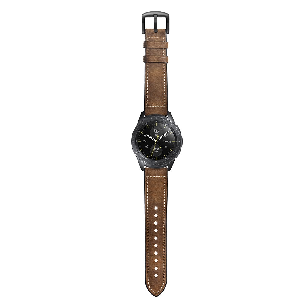 Premium Læderrem Samsung Galaxy Watch 4 Classic 42mm brun