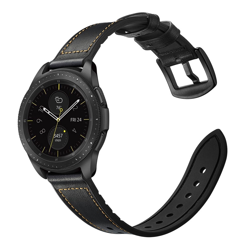 Premium Læderrem Samsung Galaxy Watch 5 Pro 45mm sort