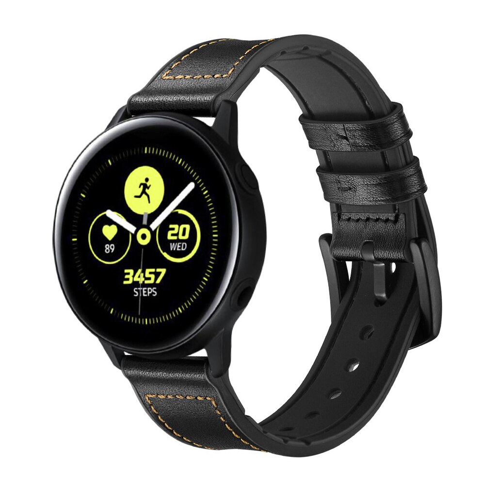 Premium Læderrem Samsung Galaxy Watch 5 44mm sort