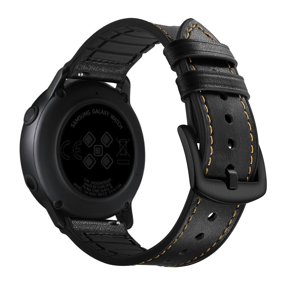 Premium Læderrem Samsung Galaxy Watch 5 40mm sort