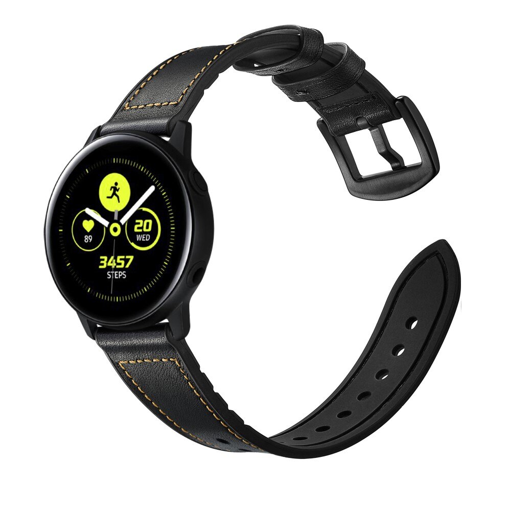 Premium Læderrem Samsung Galaxy Watch 5 44mm sort