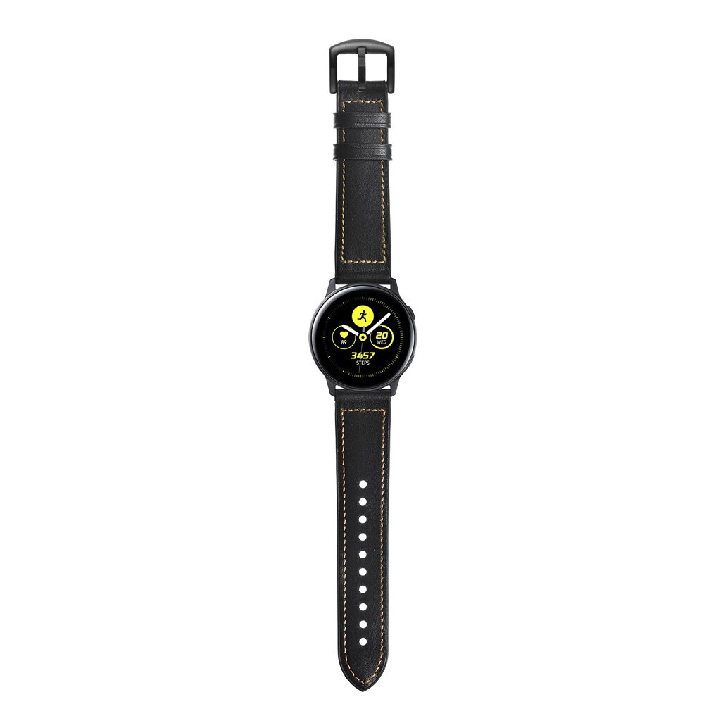 Premium Læderrem Samsung Galaxy Watch 5 40mm sort