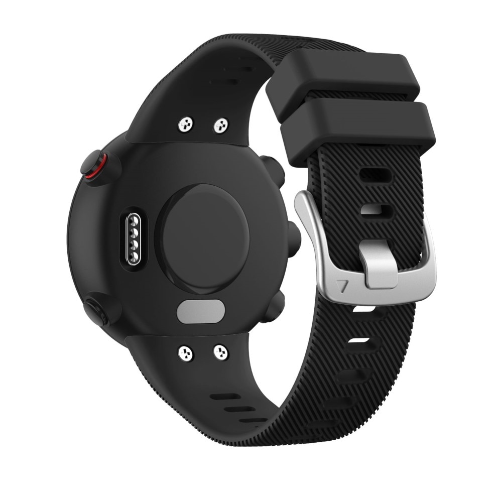 Rem af silikone til Garmin Forerunner 45 sort