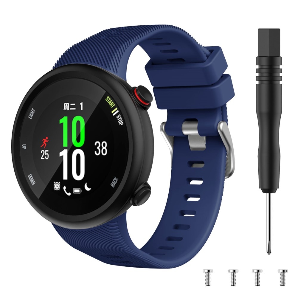 Rem af silikone til Garmin Forerunner 45 Blå