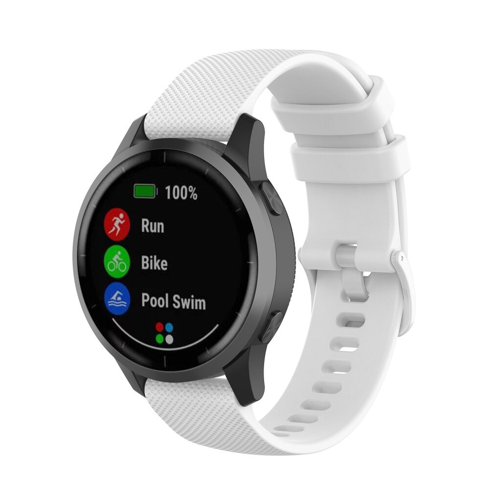 Rem af silikone til Garmin Vivoactive 4 hvid