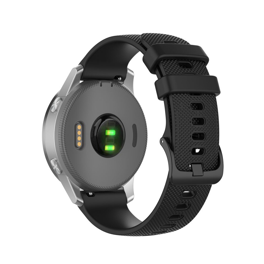 Rem af silikone til Garmin Vivoactive 4s sort