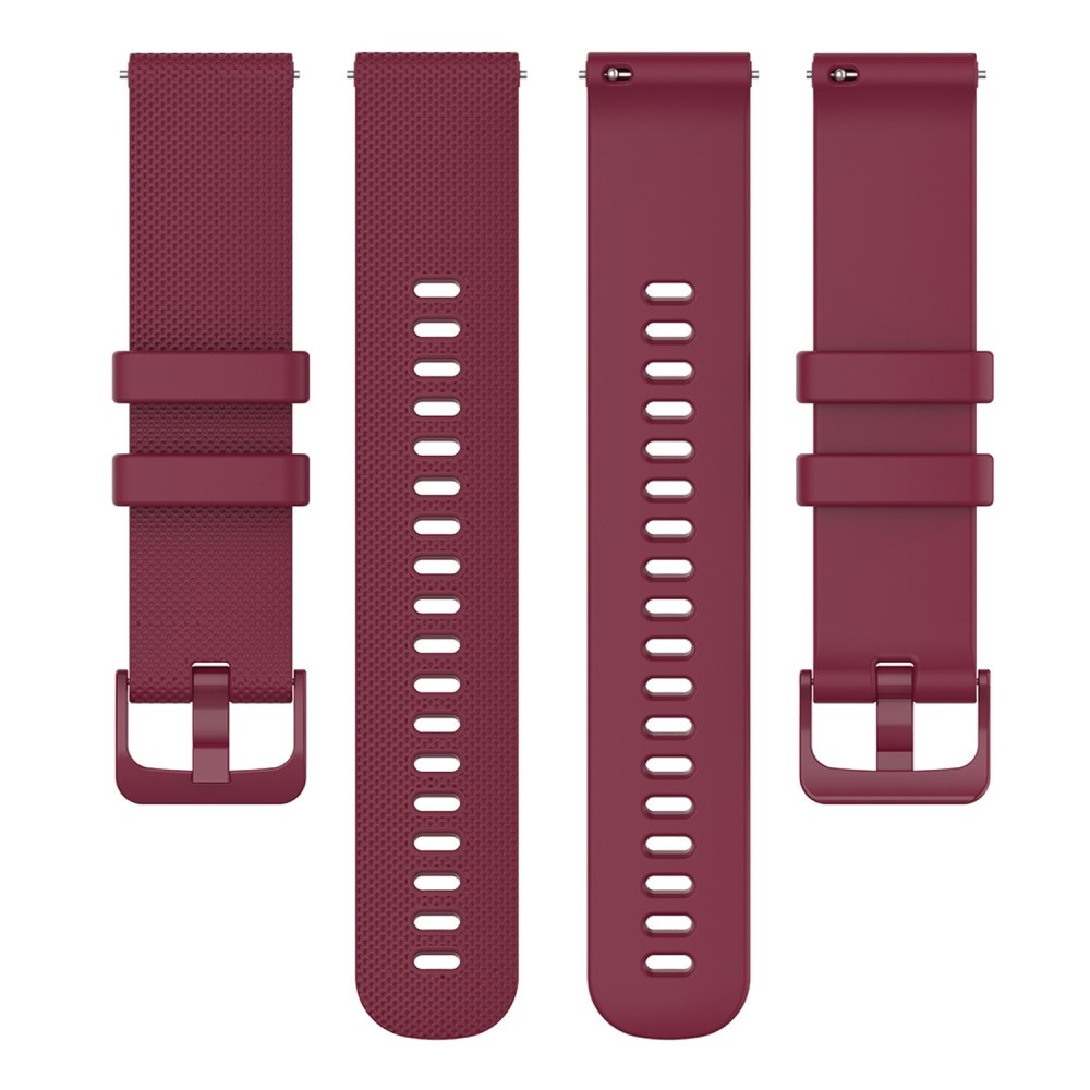 Rem af silikone til Withings ScanWatch 2 38mm bordeaux