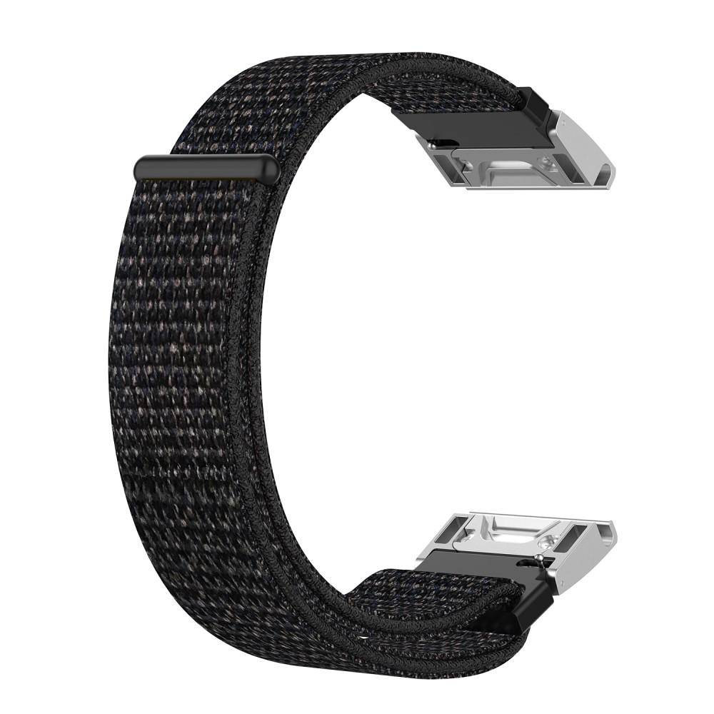 Nylonurrem Garmin Fenix 5/Fenix 6 Pro/Fenix 7/Fenix 6/Fenix 5 Plus Sort