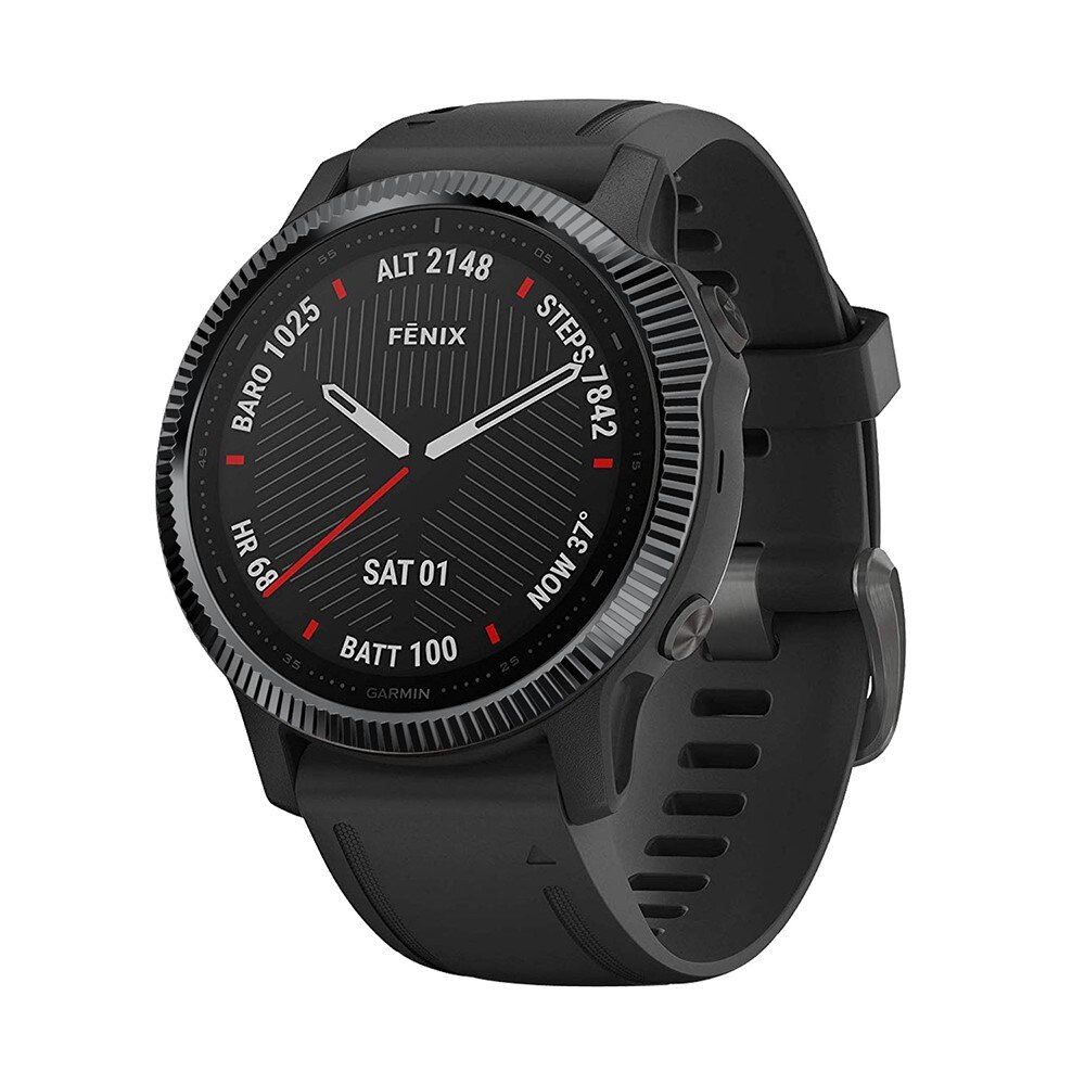 Ramme Fluted Garmin Fenix 6S Pro sort