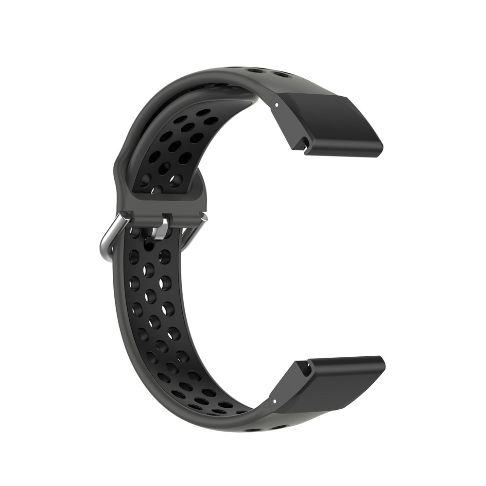 Silikonearmbånd Sport Garmin Fenix 7X sort