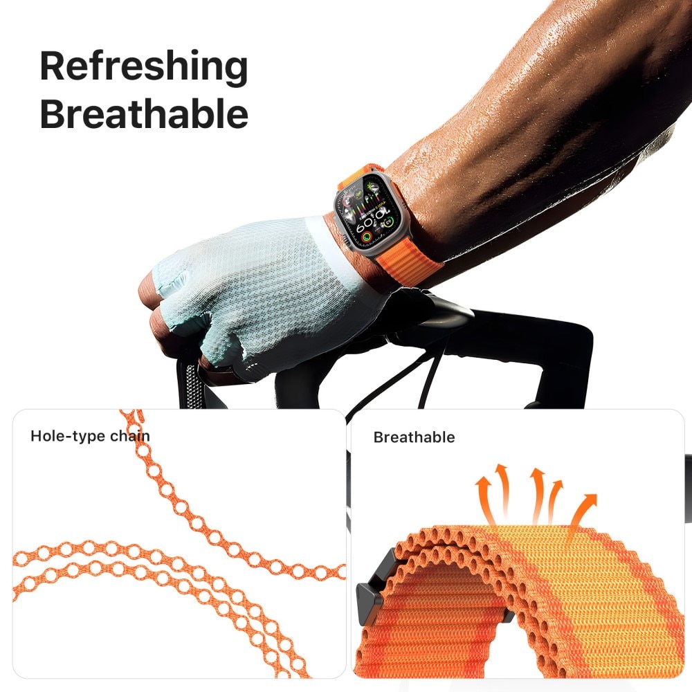 Active Nylon Armbånd Apple Watch Ultra 49mm 2nd Gen Orange