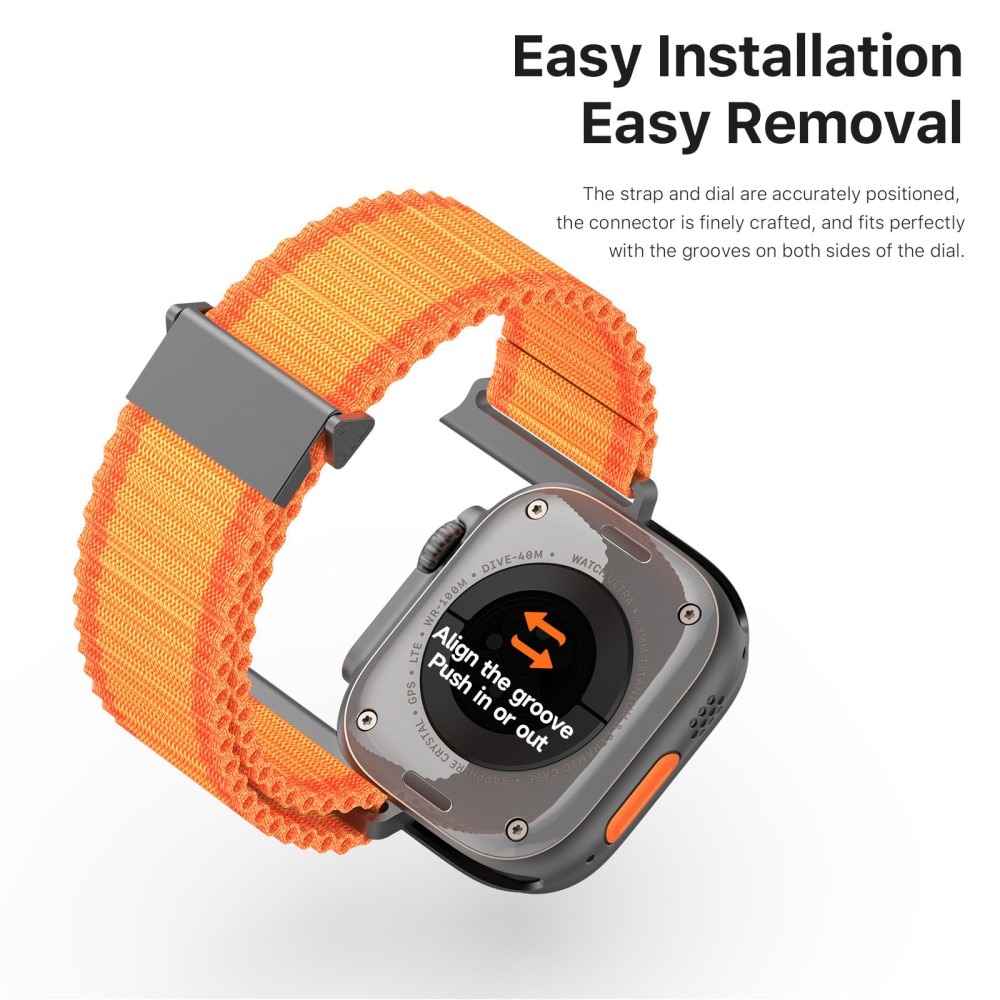Active Nylon Armbånd Apple Watch Ultra 49mm 2nd Gen Orange