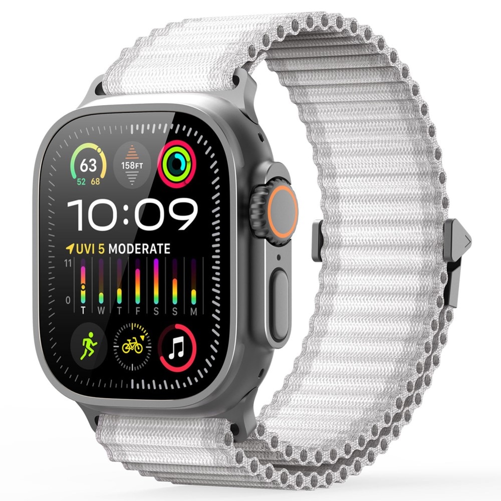 Active Nylon Armbånd Apple Watch Series 10 46mm Hvid