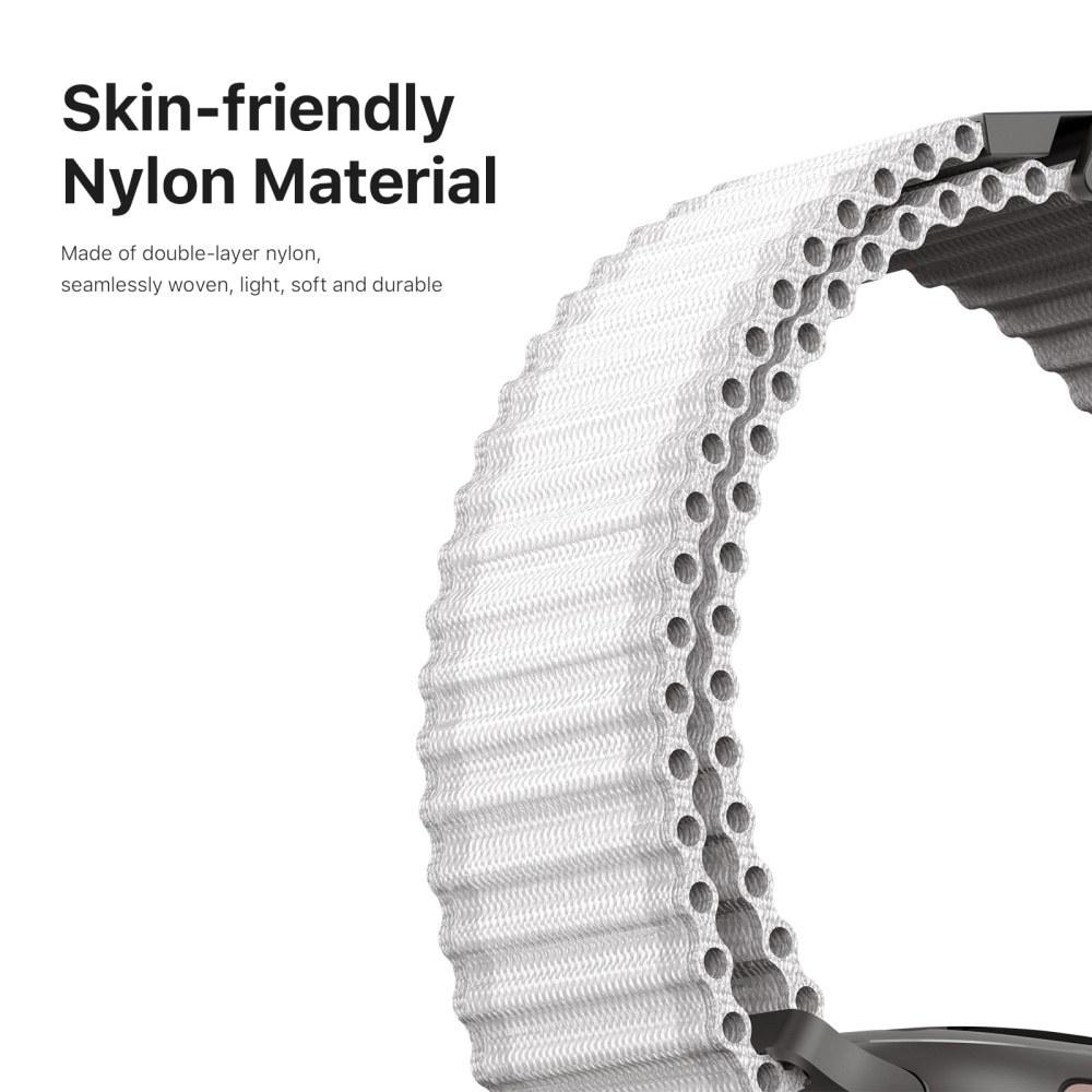 Active Nylon Armbånd Apple Watch Series 10 46mm Hvid