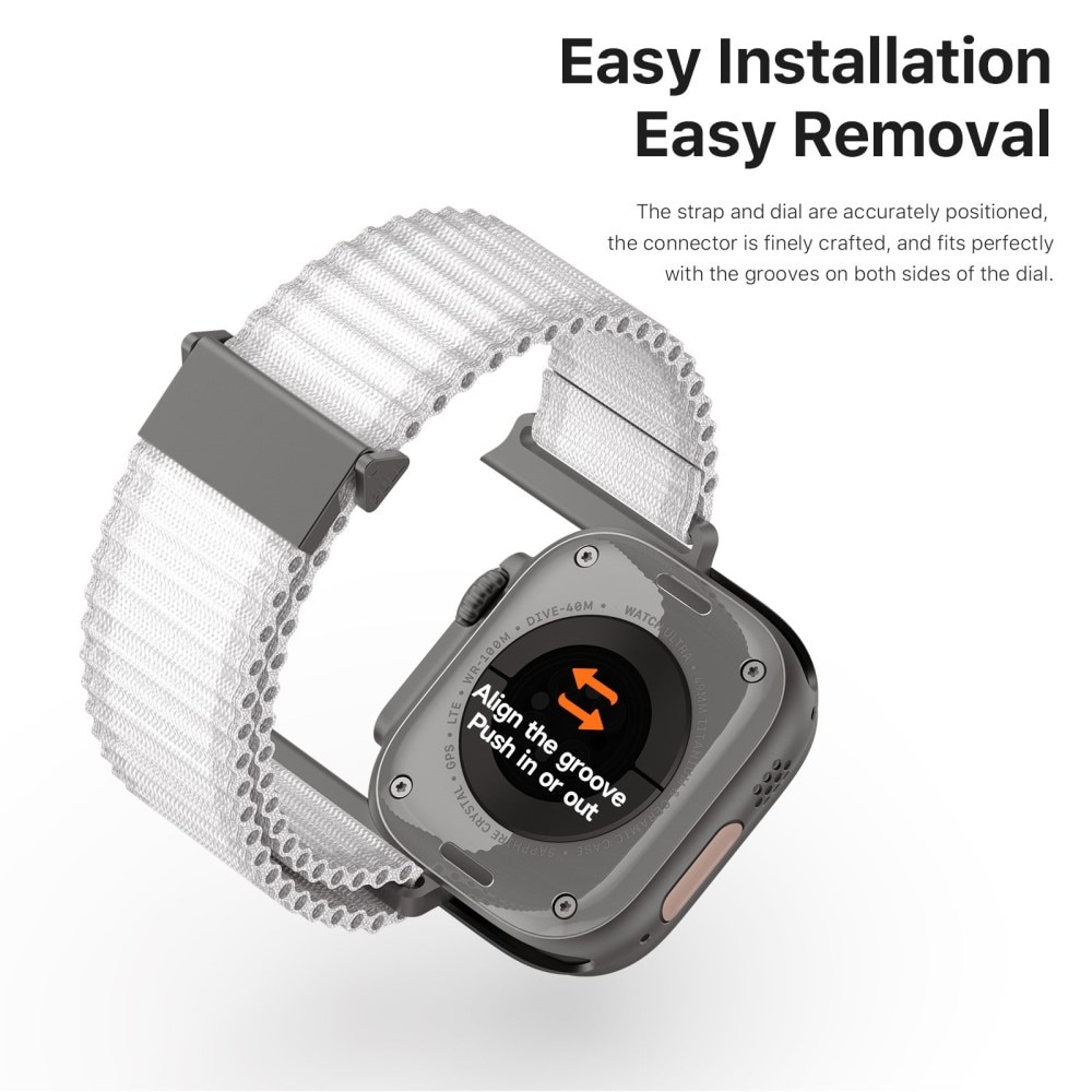 Active Nylon Armbånd Apple Watch Series 10 46mm Hvid