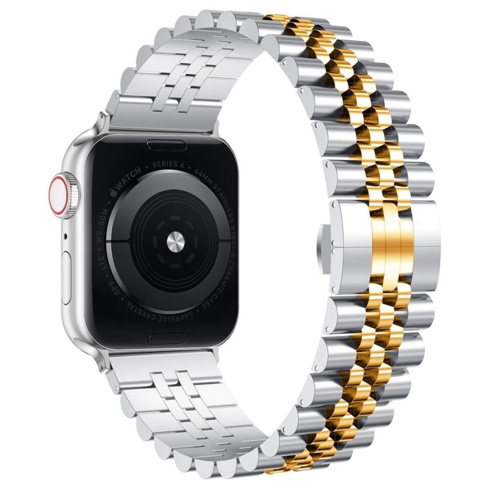 Stainless Steel Bracelet Apple Watch SE 40mm sølv/guld