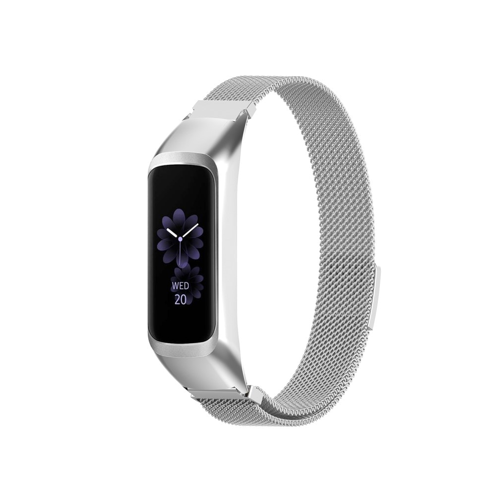 Armbånd Milanese Samsung Galaxy Fit 2 sølv