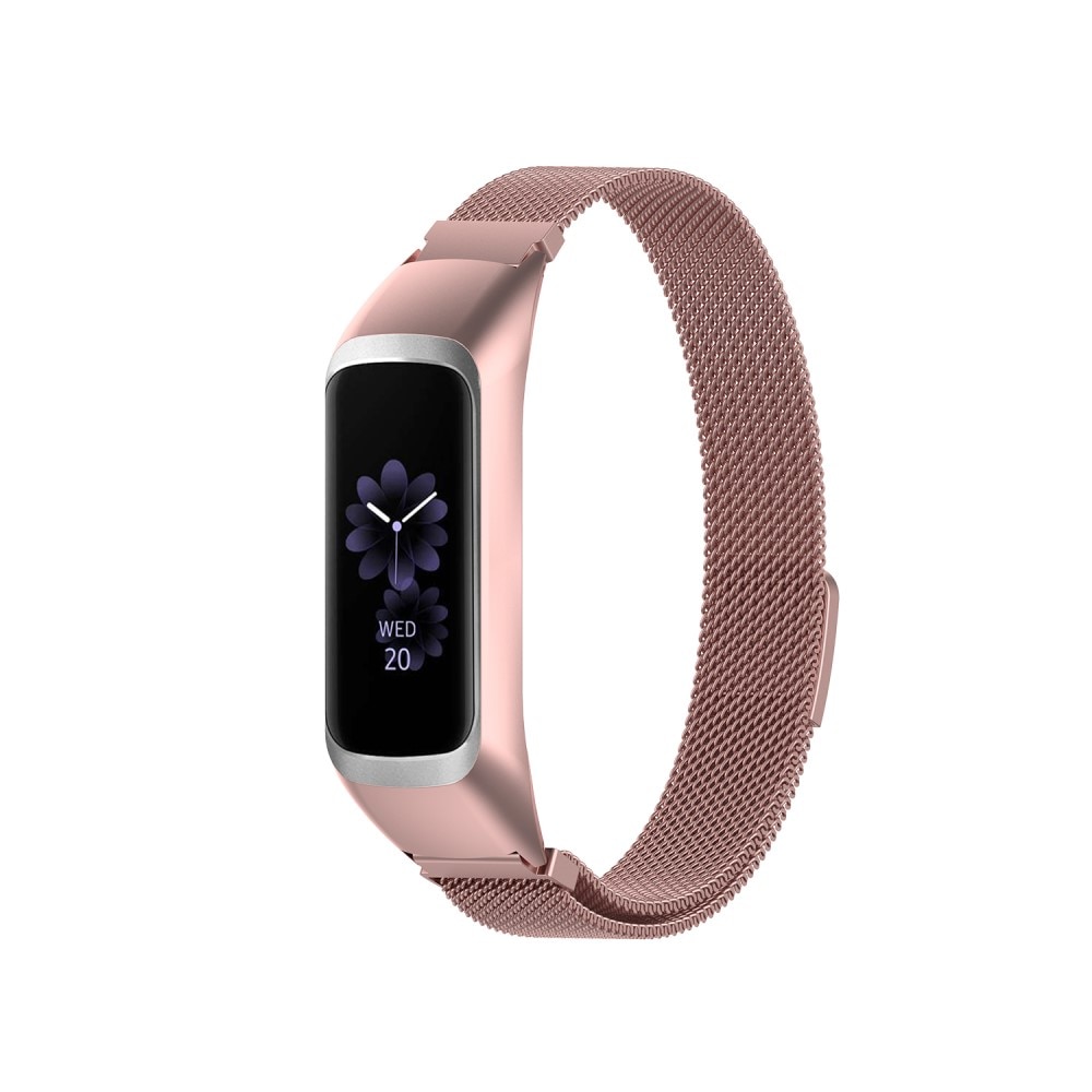 Armbånd Milanese Samsung Galaxy Fit 2 lyserød guld