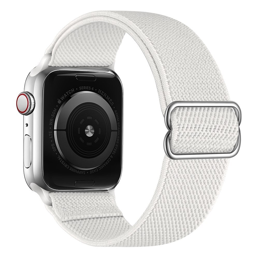 Elastisk Nylonurrem Apple Watch 42mm hvid