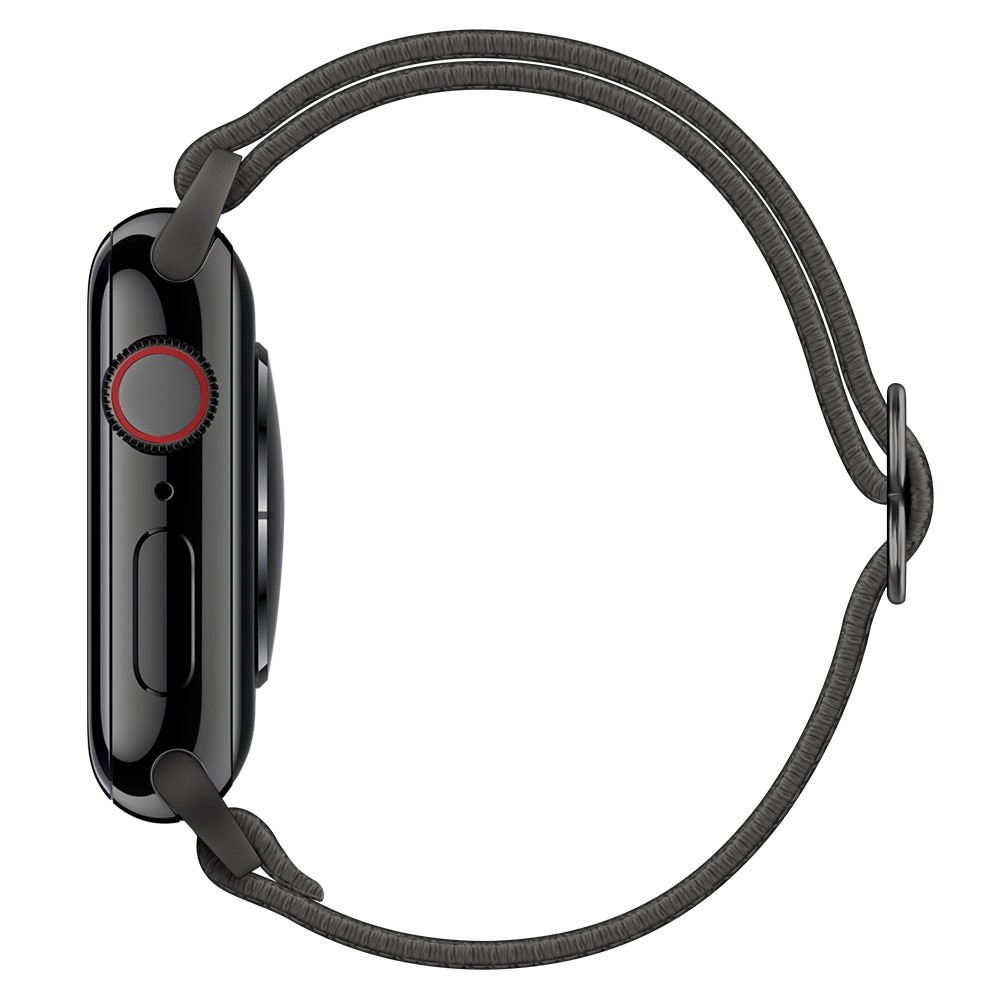 Elastisk Nylonurrem Apple Watch Series 10 46mm Grå