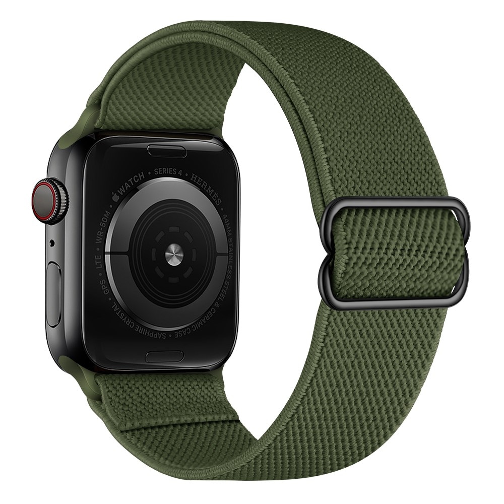 Elastisk Nylonurrem Apple Watch 41mm Series 8 grøn