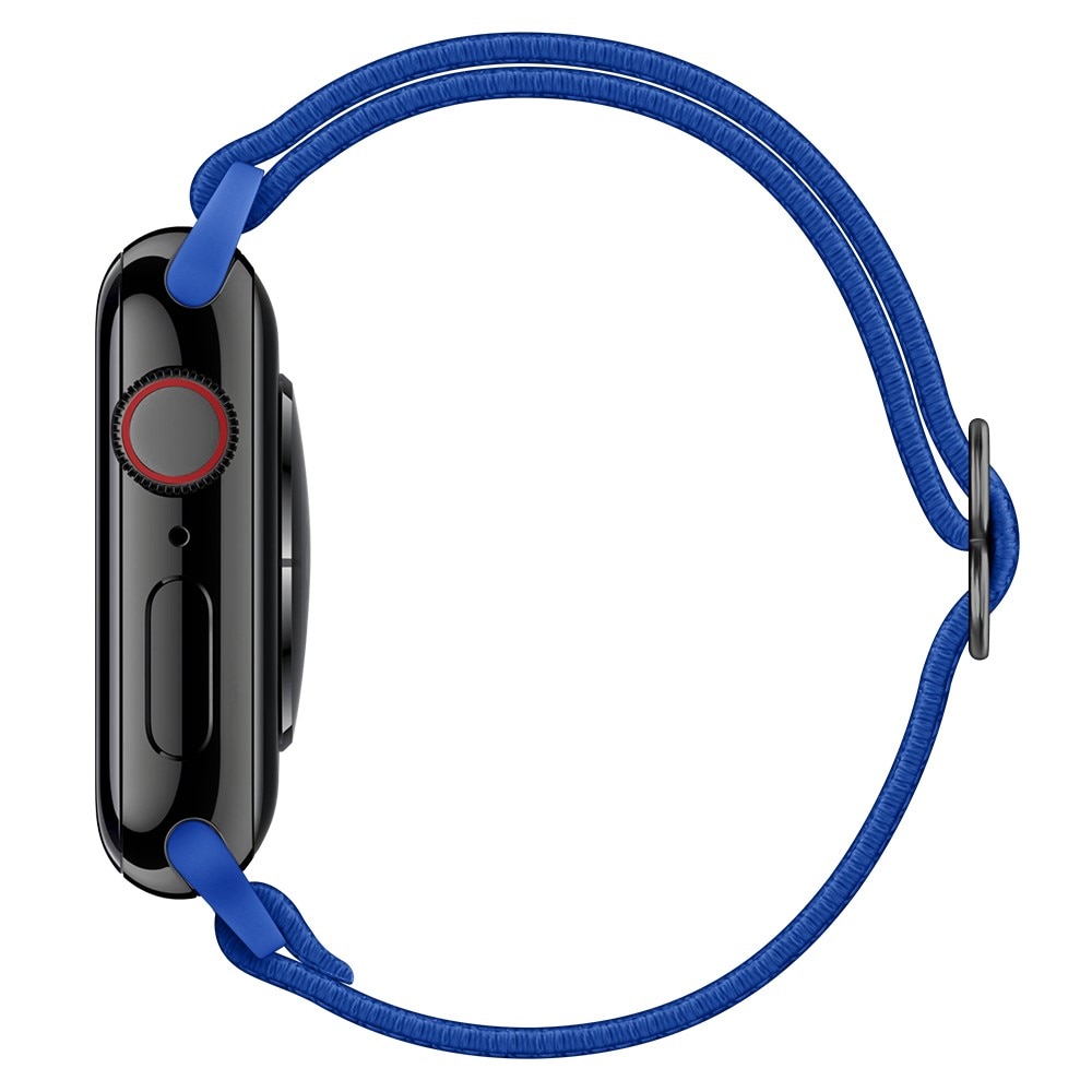 Elastisk Nylonurrem Apple Watch Series 4-6 40mm Blå