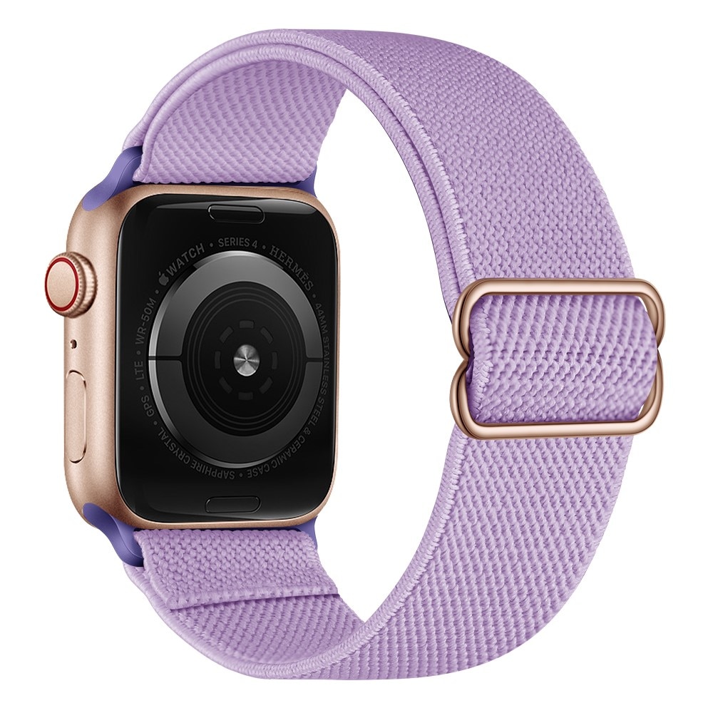 Elastisk Nylonurrem Apple Watch 41mm Series 8 lila