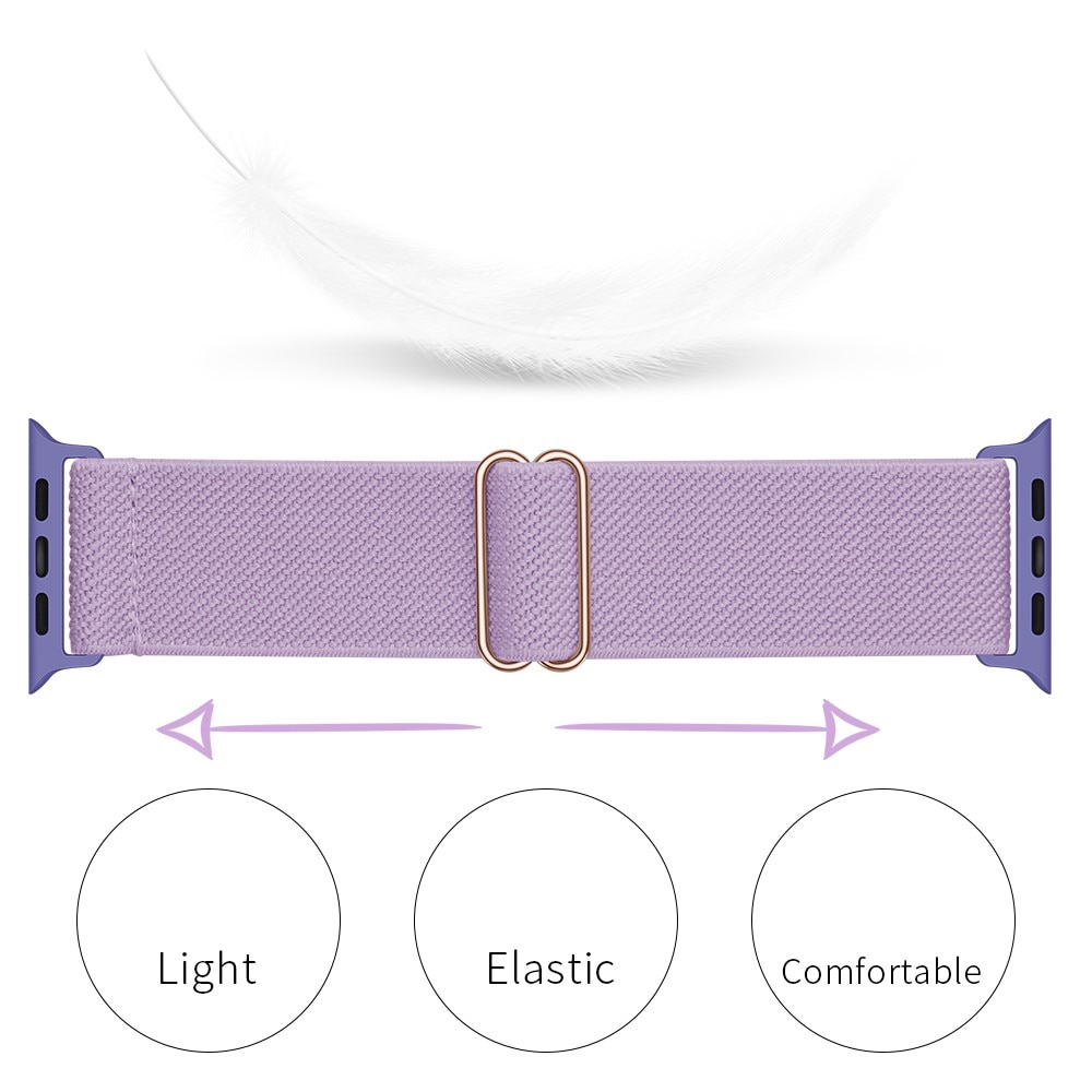 Elastisk Nylonurrem Apple Watch SE 40mm lila