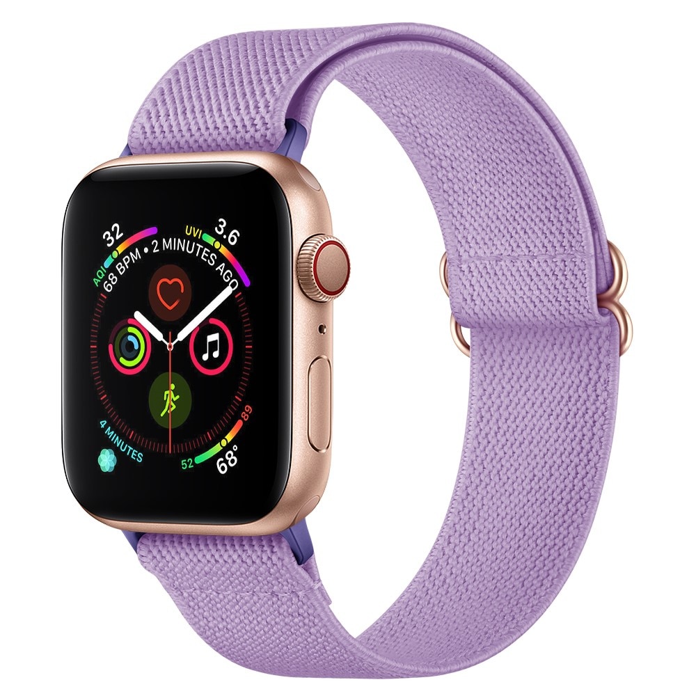Elastisk Nylonurrem Apple Watch 42mm lila